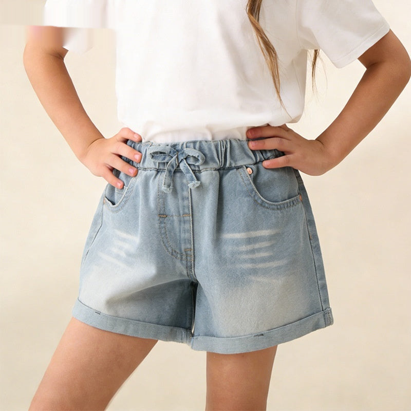Girls Summer New Casual Denim Jeans - Stylish & Comfortable