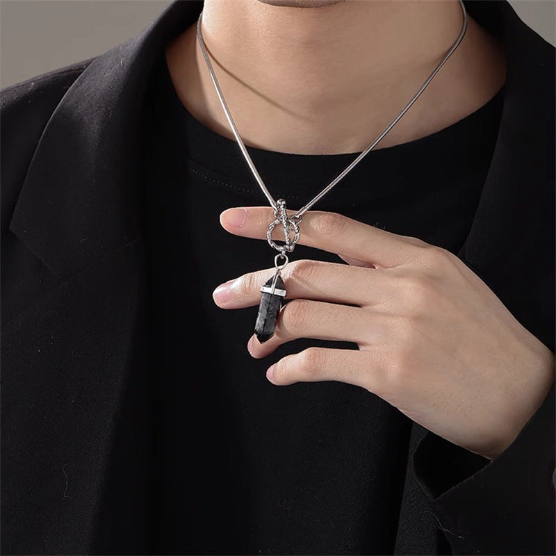 Design Sense Female Niche Jewelry Titanium Steel Necklace