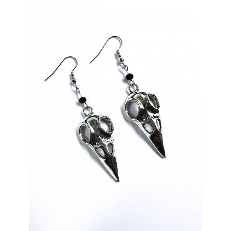 Bird-Head Gothic Jewelry Punk Earrings for Unique Style