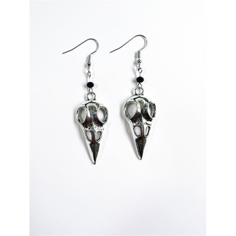 Bird-Head Gothic Jewelry Punk Earrings for Unique Style
