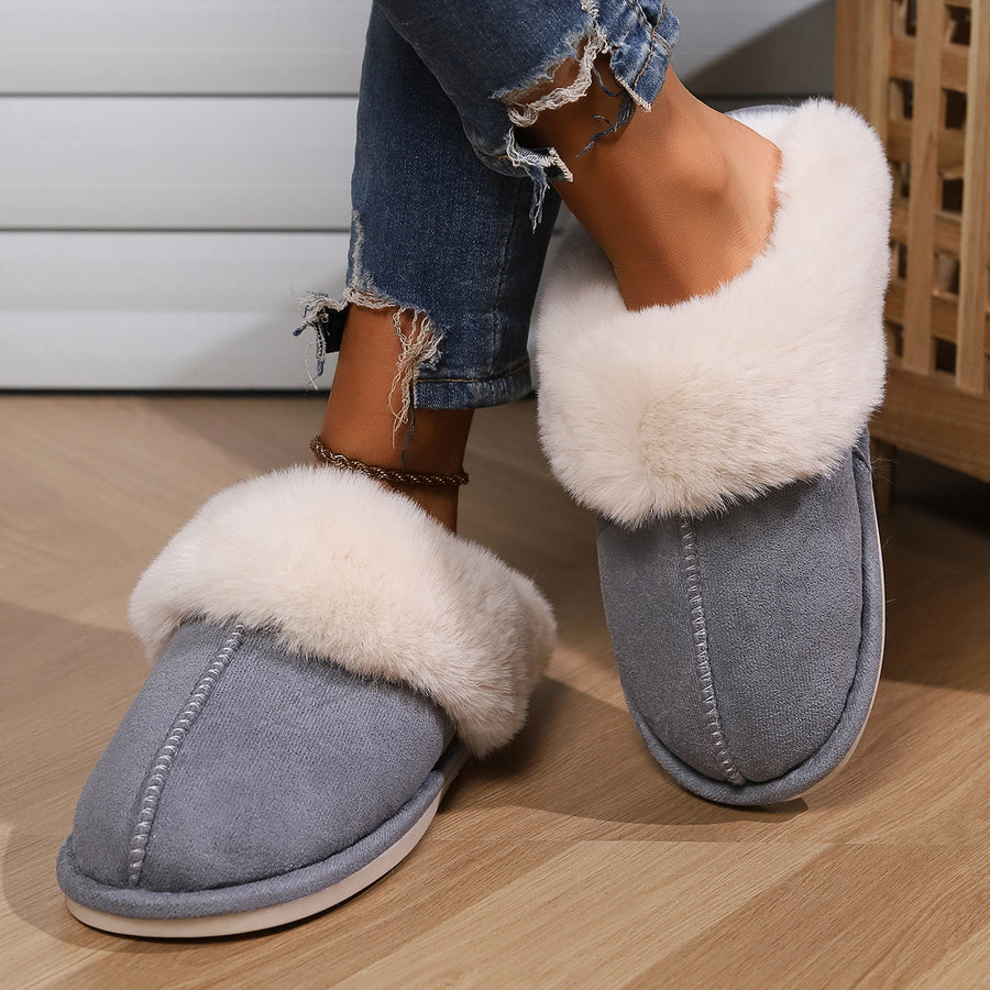 Cotton Slippers Thickened for Indoor Use in Autumn and Winter