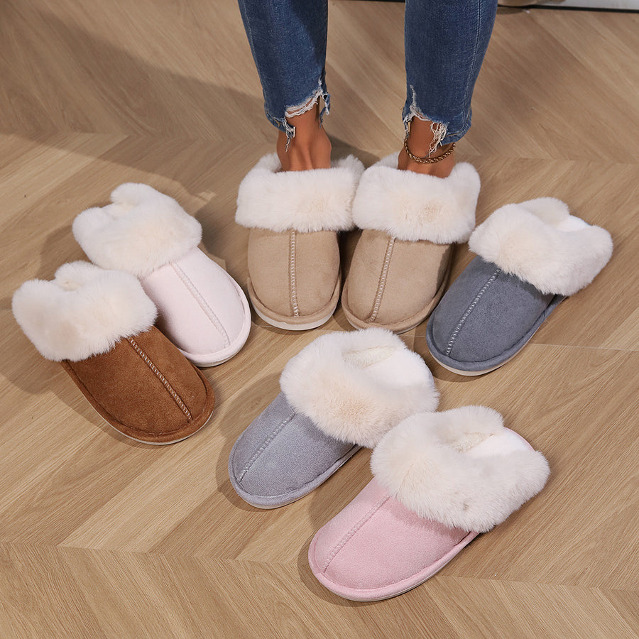 Cotton Slippers Thickened for Indoor Use in Autumn and Winter