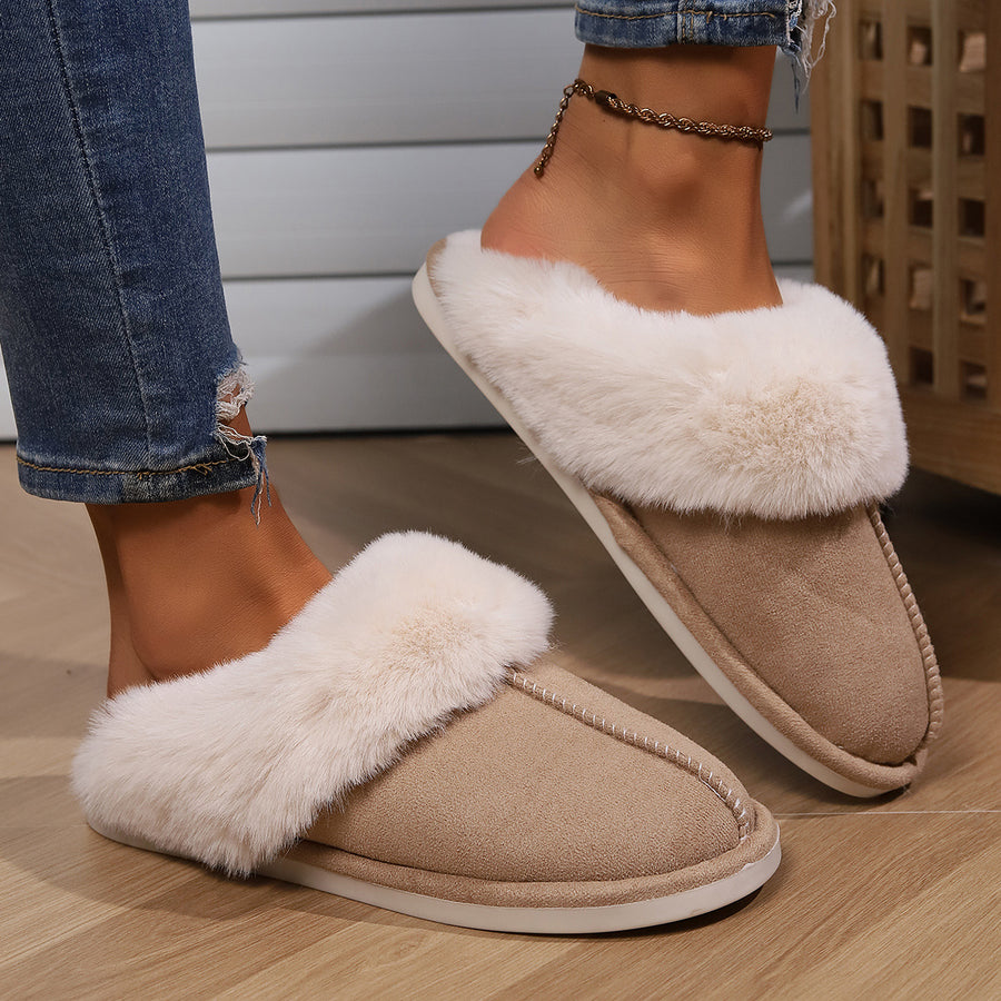 Cotton Slippers Thickened for Indoor Use in Autumn and Winter