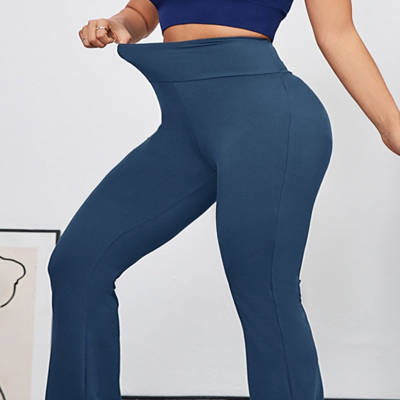 Womens Tight-Fitting Solid-Color Yoga Pants for Comfort