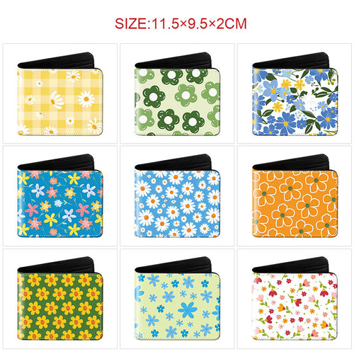 Floral Pattern Flower-Themed Wallet for Women
