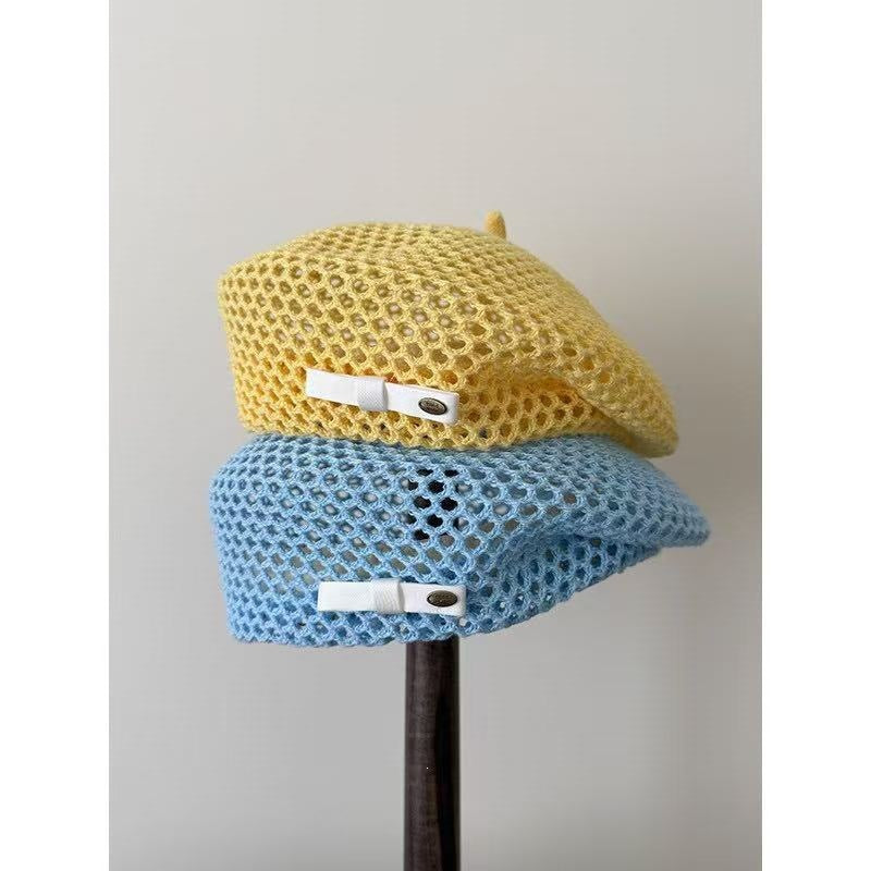 New Hollow-out Woven Beret for Women - Summer Style