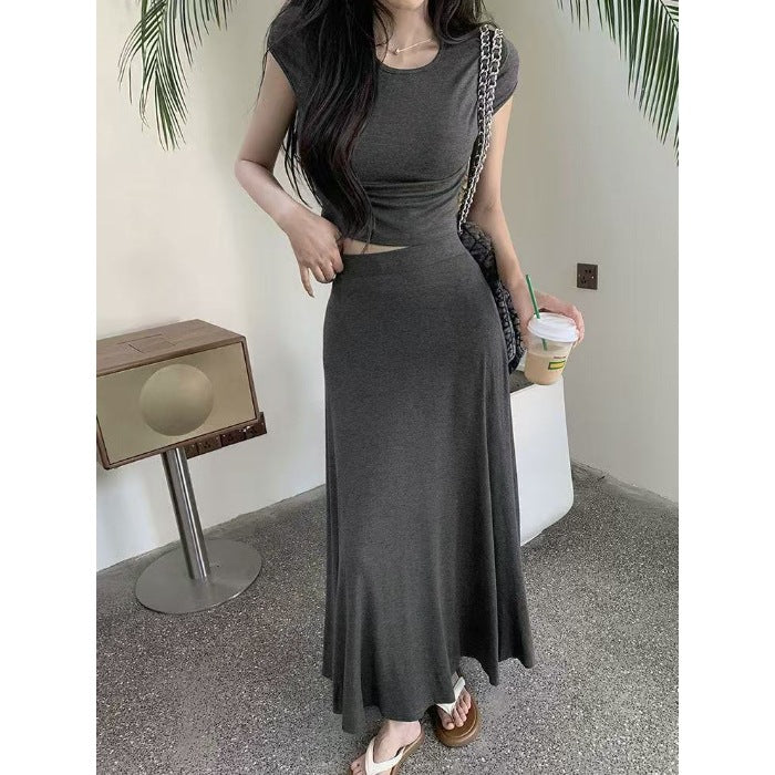 Fashionable Casual Top And Skirt Two-Piece Set for Every Occasion