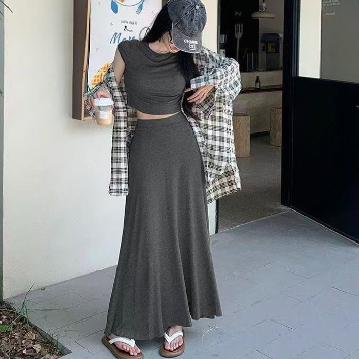 Fashionable Casual Top And Skirt Two-Piece Set for Every Occasion