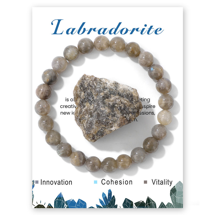 Womens Casual Bracelet With Natural Amethyst Stones