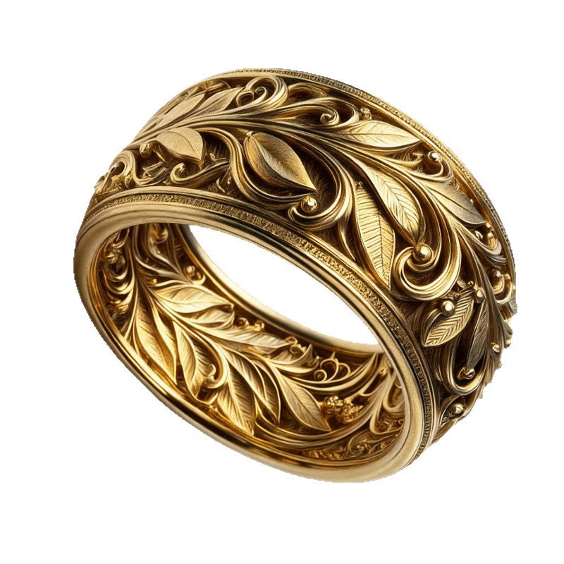 European and American-style Gold-plated Promise Rings for Stacking