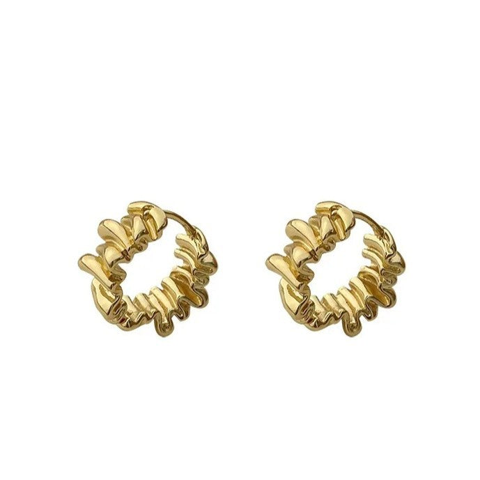 European And American Minimalist Asymmetric Geometric Earrings