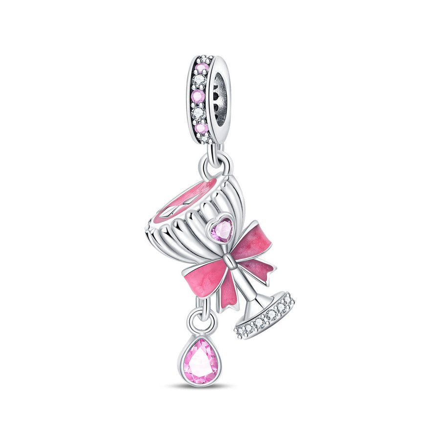 Festive-themed Beer and Wine Glass Pendant Bracelet Accessories