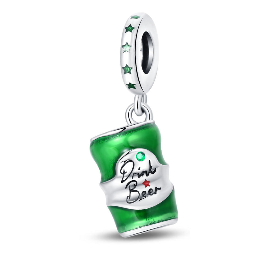 Festive-themed Beer and Wine Glass Pendant Bracelet Accessories