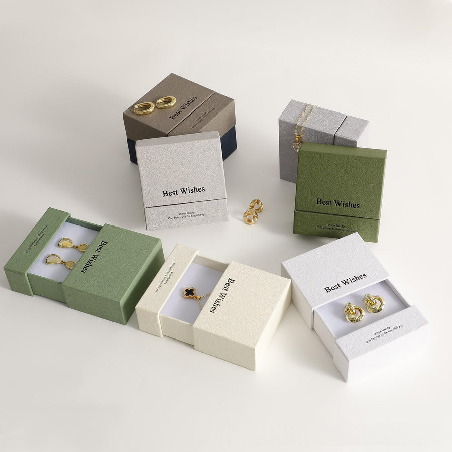 Elegant Ring Bracelet Necklace Gift Box for Home Office
