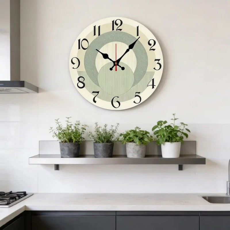 Cross-border Wooden Wall-mounted Clock for Home Office
