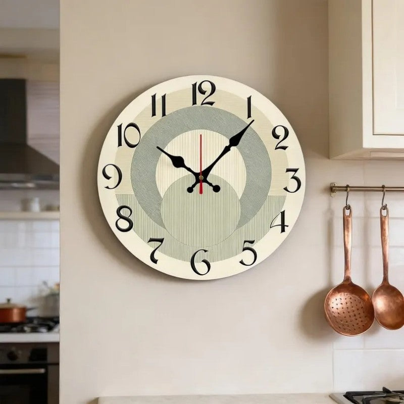 Cross-border Wooden Wall-mounted Clock for Home Office