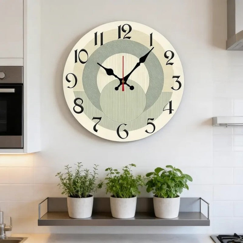 Cross-border Wooden Wall-mounted Clock for Home Office