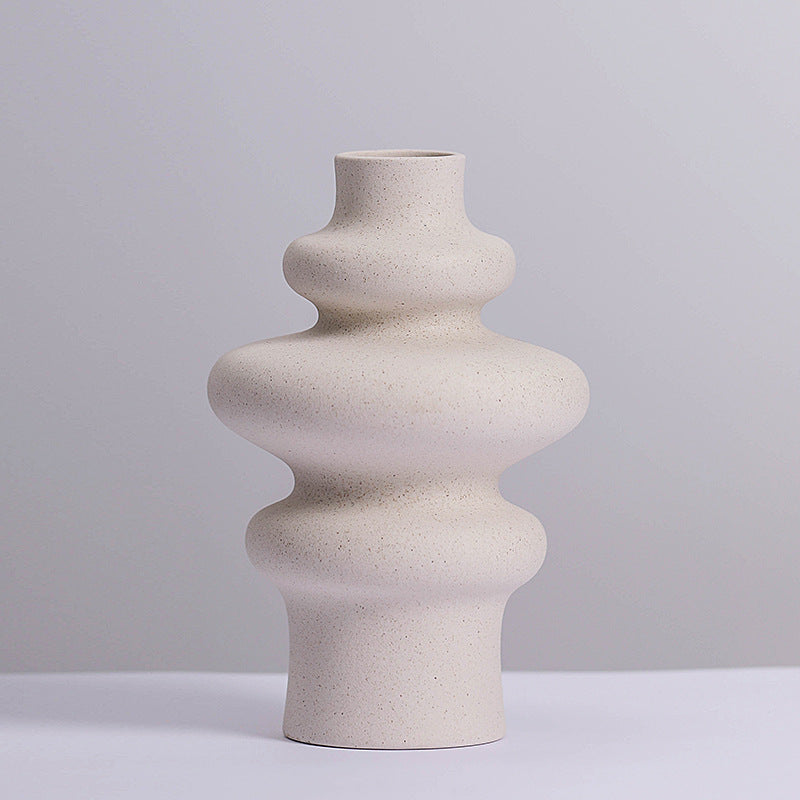 Creative Unglazed Matte-textured Ceramic Vase for Home Decor