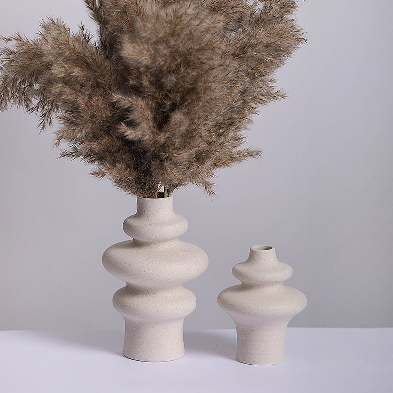 Creative Unglazed Matte-textured Ceramic Vase for Home Decor