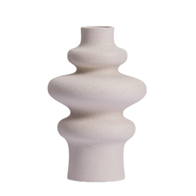 Creative Unglazed Matte-textured Ceramic Vase for Home Decor