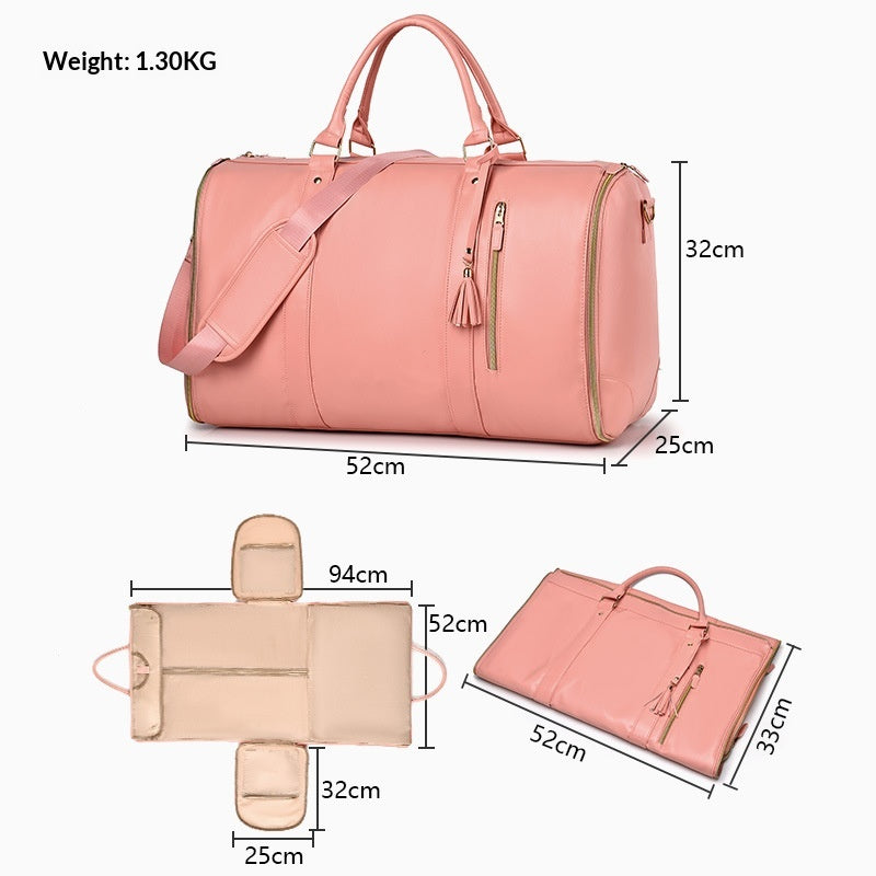 Ladies' Folding Suit Travel Bag - Stylish Hand Luggage