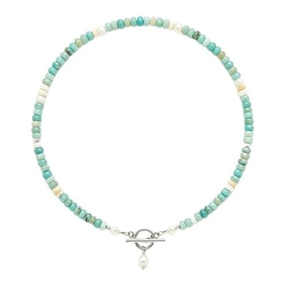 Pearl Abacus-bead Niche Summer Casual Necklace