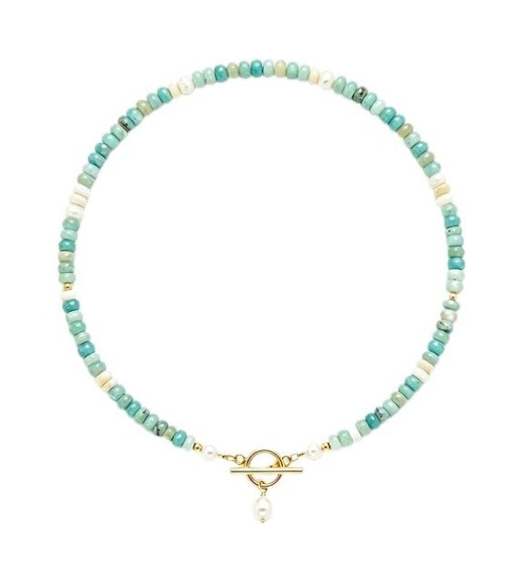 Pearl Abacus-bead Niche Summer Casual Necklace