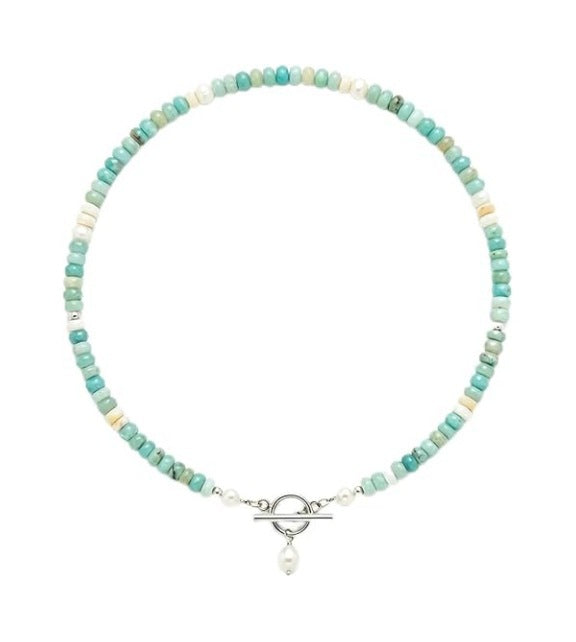 Pearl Abacus-bead Niche Summer Casual Necklace