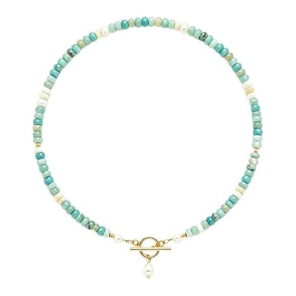 Pearl Abacus-bead Niche Summer Casual Necklace
