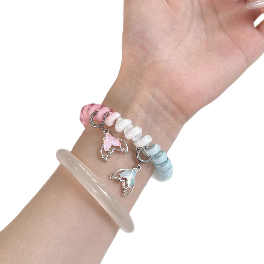 Spiral Telephone Cord Watch Band - Elastic Coil Strap