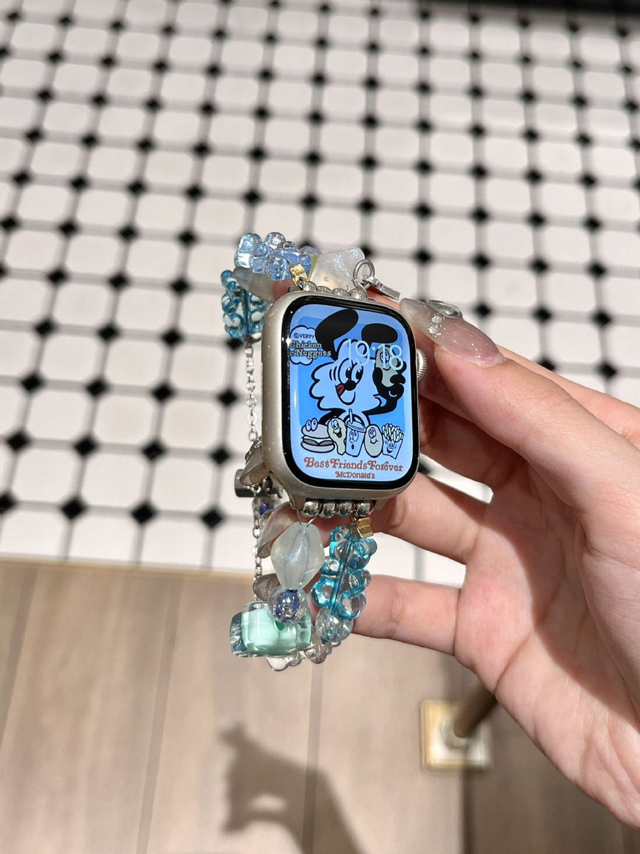 Colorful Gummy Bear Beaded Watch Band for IWatch Series