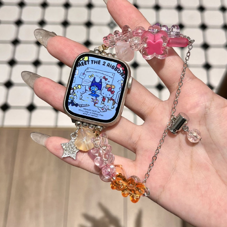 Colorful Gummy Bear Beaded Watch Band for IWatch Series