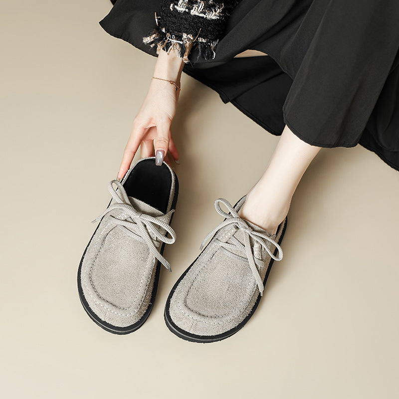 Genuine Leather Long-fur Boccon Slippers for Men