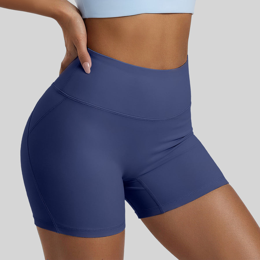 Invisible Back Pocket Athletic Shorts for Women | Slim-Fit Capri Pants