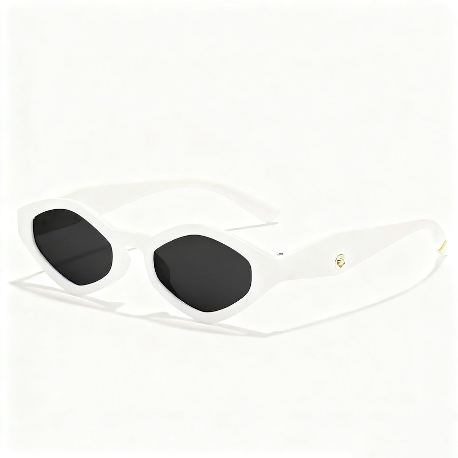 Diamond-Shaped Small-Frame Oversized Sunglasses