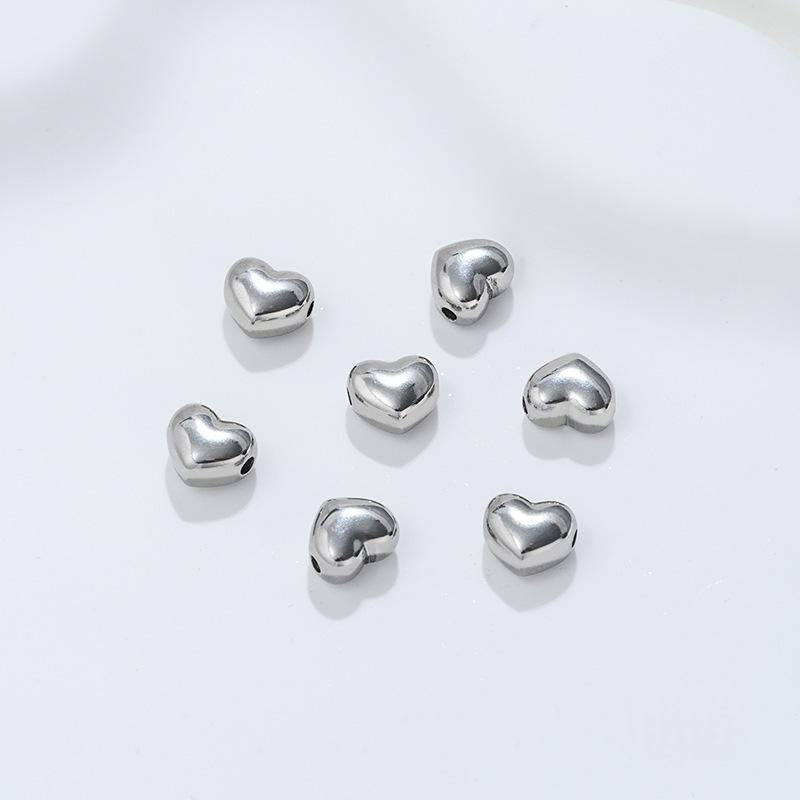 Double-sided Heart Spacer Pendant for DIY Jewelry Bracelets