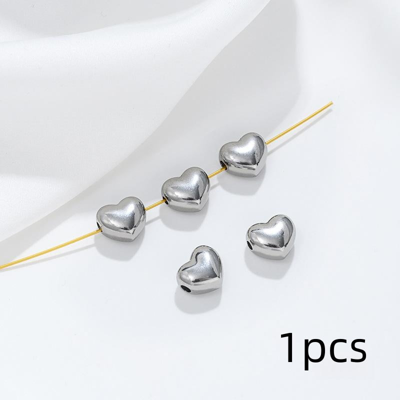 Double-sided Heart Spacer Pendant for DIY Jewelry Bracelets