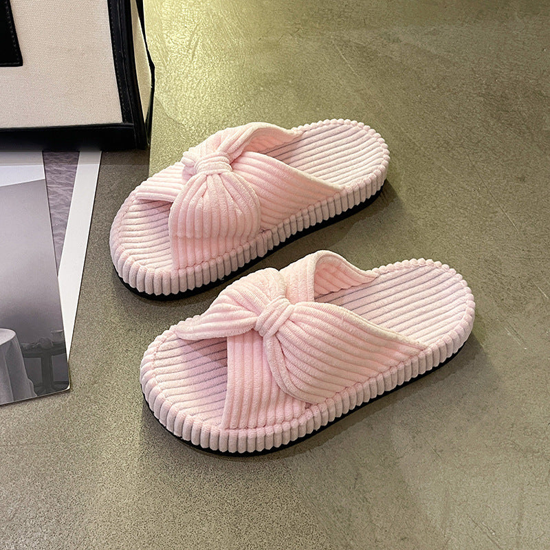 Womens Cross-strap Flat Slide Sandals with Yoga Strap
