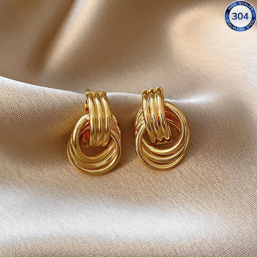 Stainless Steel Best-selling Double-knot Earrings for Every Occasion