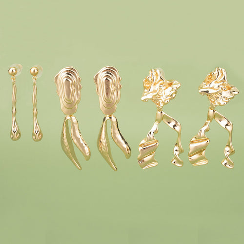 Irregular Geometric Tassel Earrings | Trendy Fashion Jewelry