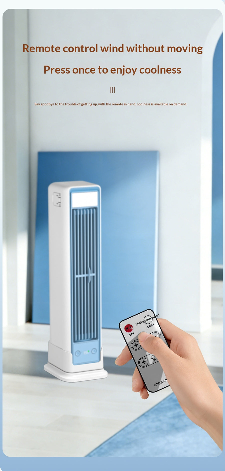Long-lasting Desktop Wall-mounted Upright Table Fan