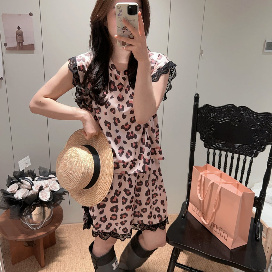 Korean-style Sexy Ice-silk Pajamas for Women - Summer Comfort