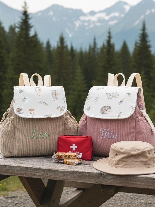 Personalized Hand-embroidered Lightweight Backpack