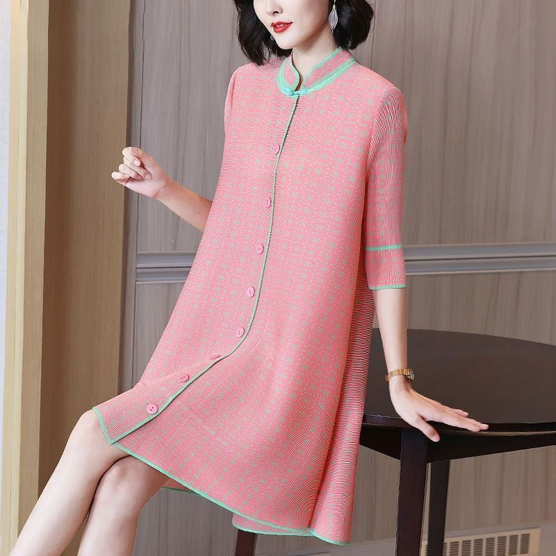 Plus-size Loose-fitting Cardigan Dress for Women