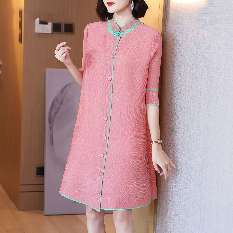 Plus-size Loose-fitting Cardigan Dress for Women