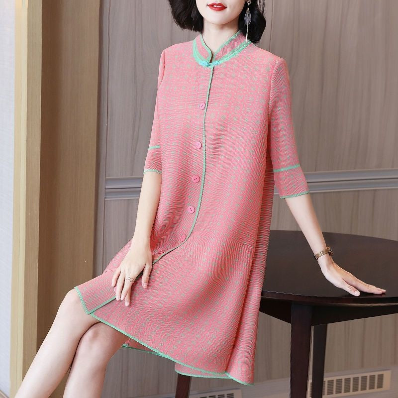 Plus-size Loose-fitting Cardigan Dress for Women