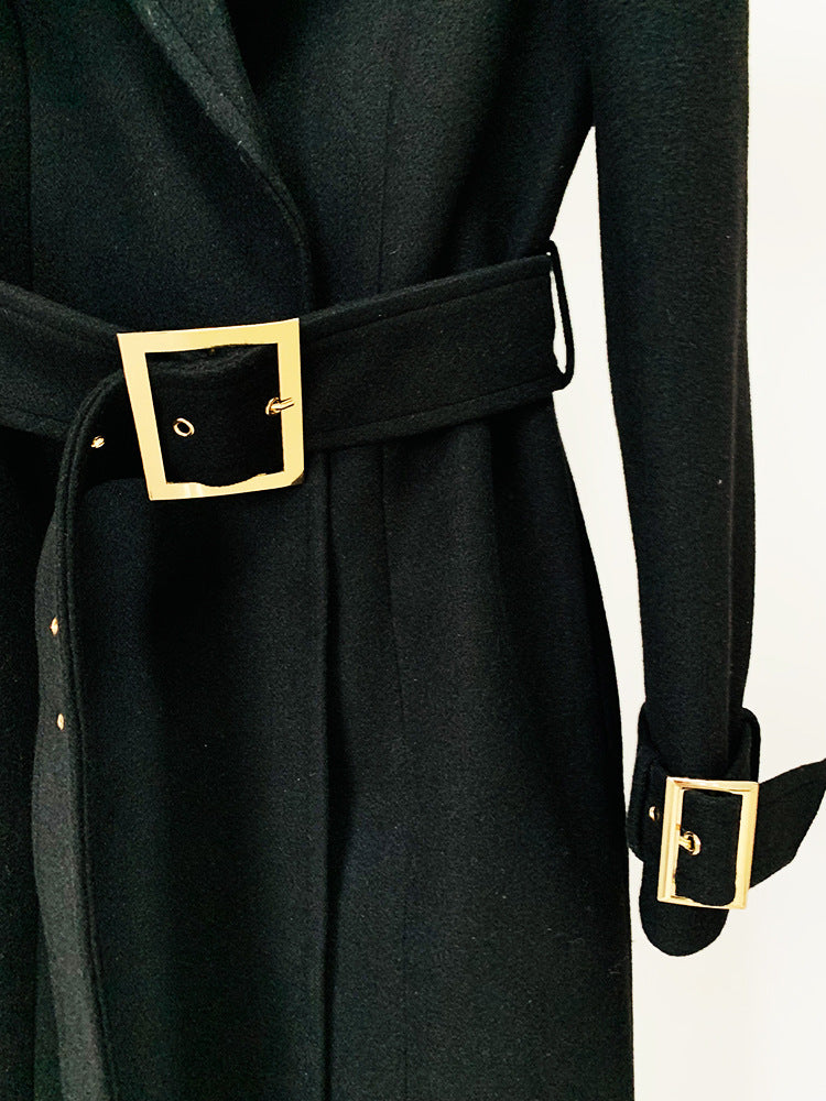 New Fallwinter Long Casual Wool Trench Coat for Style
