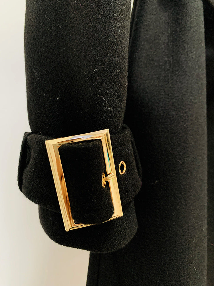 New Fallwinter Long Casual Wool Trench Coat for Style