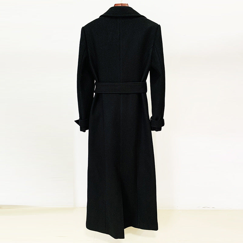 New Fallwinter Long Casual Wool Trench Coat for Style