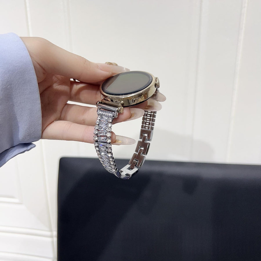 Shiny Zircon Metal Watch Band for Apple Watch Series 10 11 Ultra